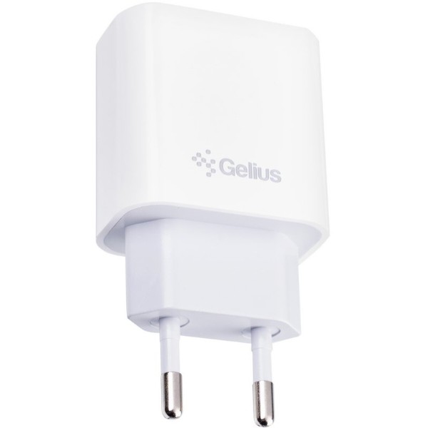 Фото - Сетевое зарядное устройство Gelius Merge GP-HC060 GAN USB+Type-C 35W (QC/PD/PPS) + кабель One GP-UCN013 Type-C to Lightning 1m (102933)